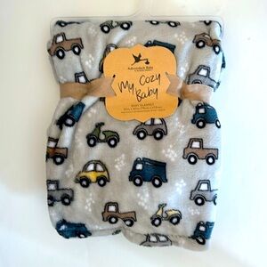 My Cozy Baby Blanket Cars Trucks Transportation Theme NEW | Adirondack Baby
